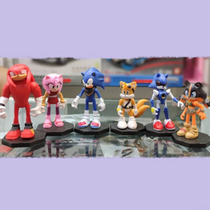 ست شش تایی اکشن فیگور سونیک Action Figure Sonic_اسباب بازی
